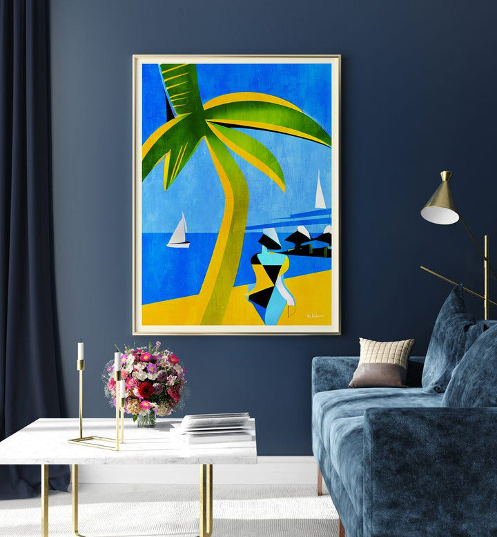 Vibrant TAHITI Beach Paintings bring tropical serenity to your space, perfect for home or office decor.