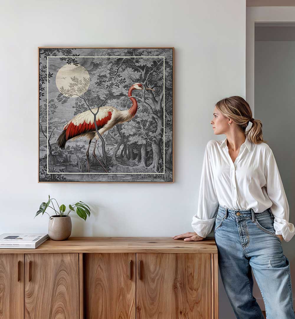 TALES OF GIANT CRANES , ANIMAL PAINTINGS