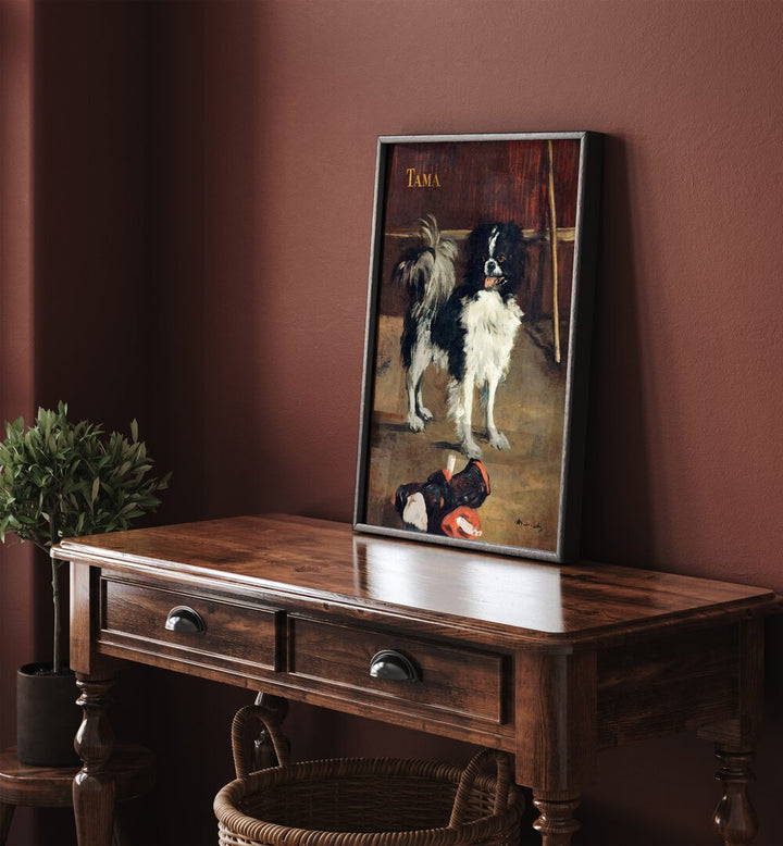 THE JAPANESE DOG , VINTAGE PAINTINGS
