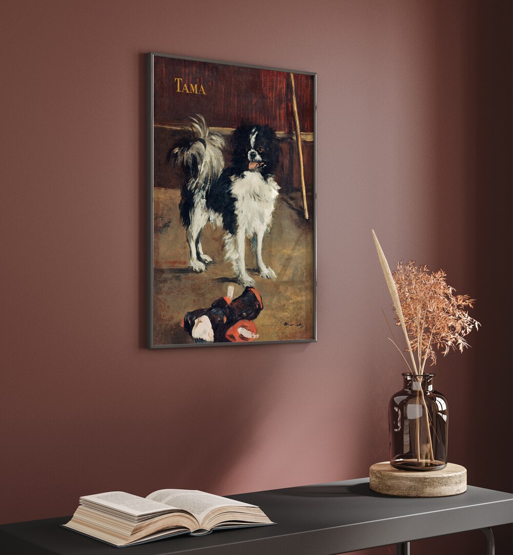 THE JAPANESE DOG , VINTAGE PAINTINGS