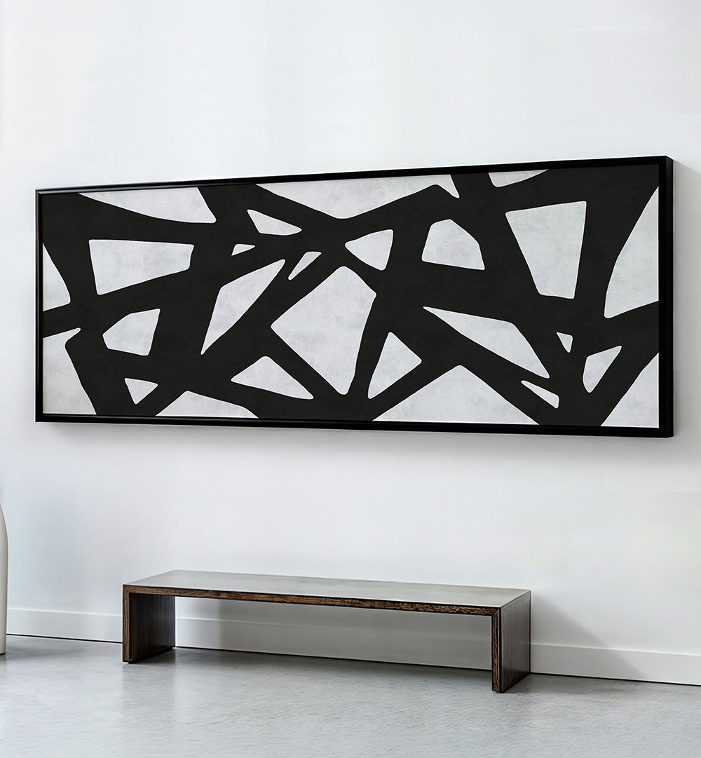 TANGLED MONOCHROME PATTERN  , PANORAMIC ART