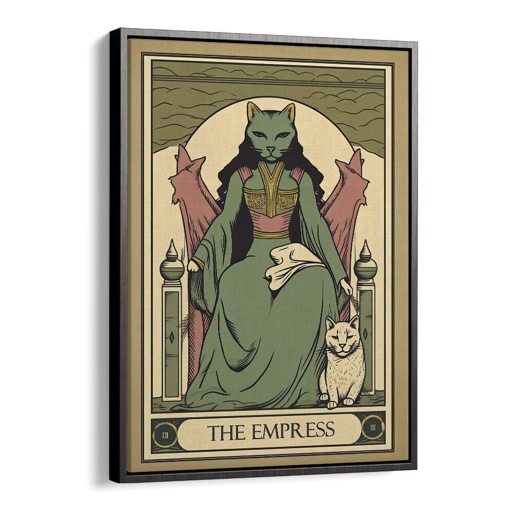 Tarot Card The Empress Zodiac & Tarot Art Artwork in Black Floater Frame