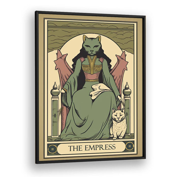 Tarot Card The Empress Zodiac & Tarot Art Artwork in Black Plain Frame