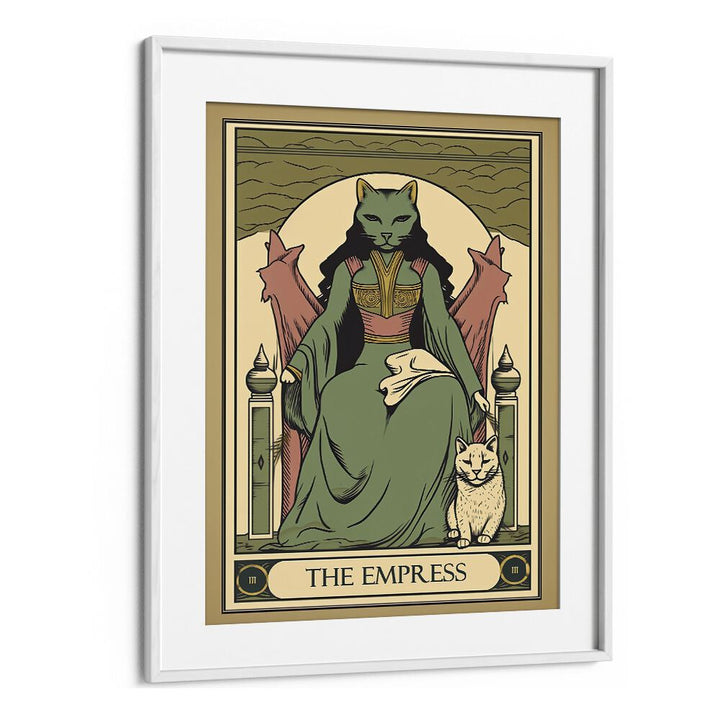 Tarot Card The Empress Zodiac & Tarot Art Artwork in White Frame With Mount