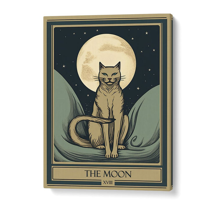 Tarot Card The Moon Zodiac & Tarot Art Artwork in Gallery Wrap