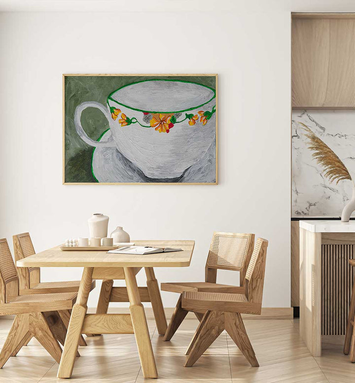 Stylish TEACUP WITH FLOWERS, KITCHEN POSTERS brighten your kitchen with floral elegance and charm. Perfect for decor!