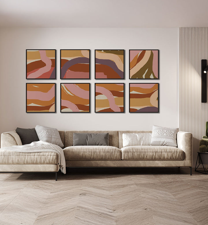 TERRACOTTA CURRENTS GALLERY WALL , GALLERY WALLS & SETS