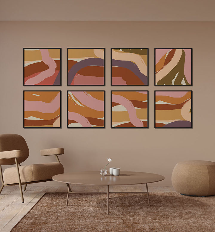 TERRACOTTA CURRENTS GALLERY WALL , GALLERY WALLS & SETS