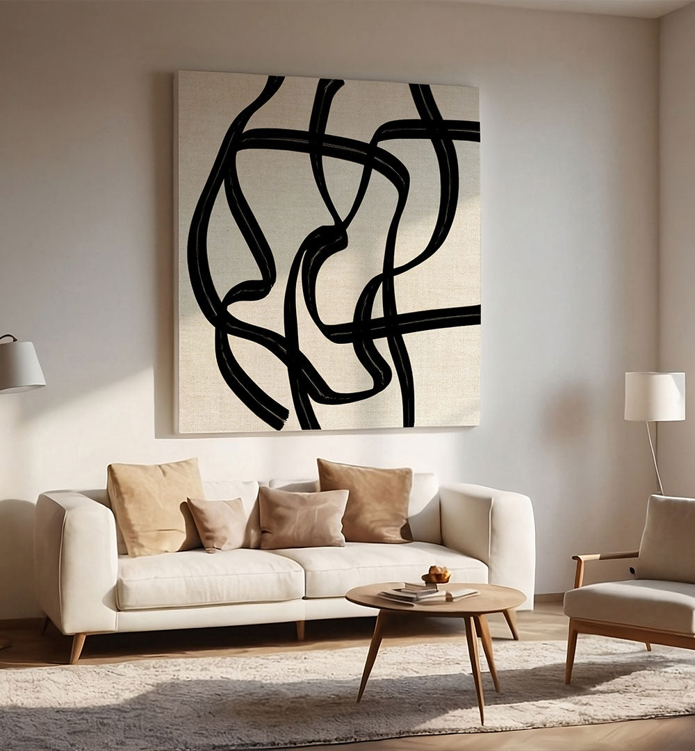 TEXTURED CURVED LINES , GEOMETRIC ART PRINTS