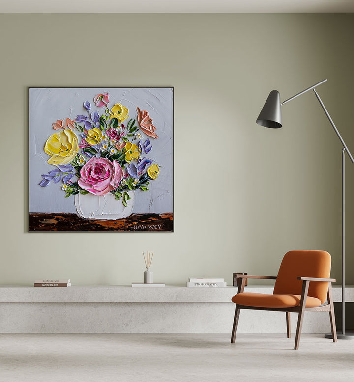 TEXTURED FLOWER STILL LIFE