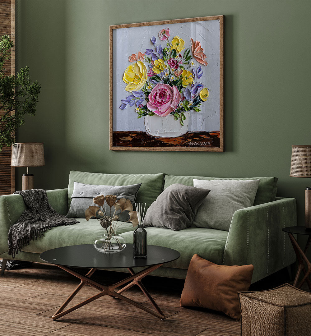 TEXTURED FLOWER STILL LIFE