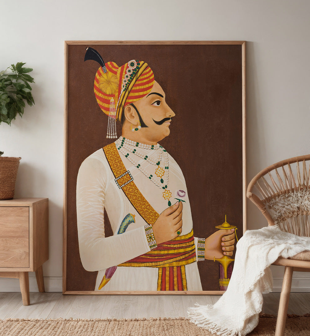 THAKUR YASWANTA SINGH (REIGNED 1688-1707) , INDIAN ART PAINTINGS