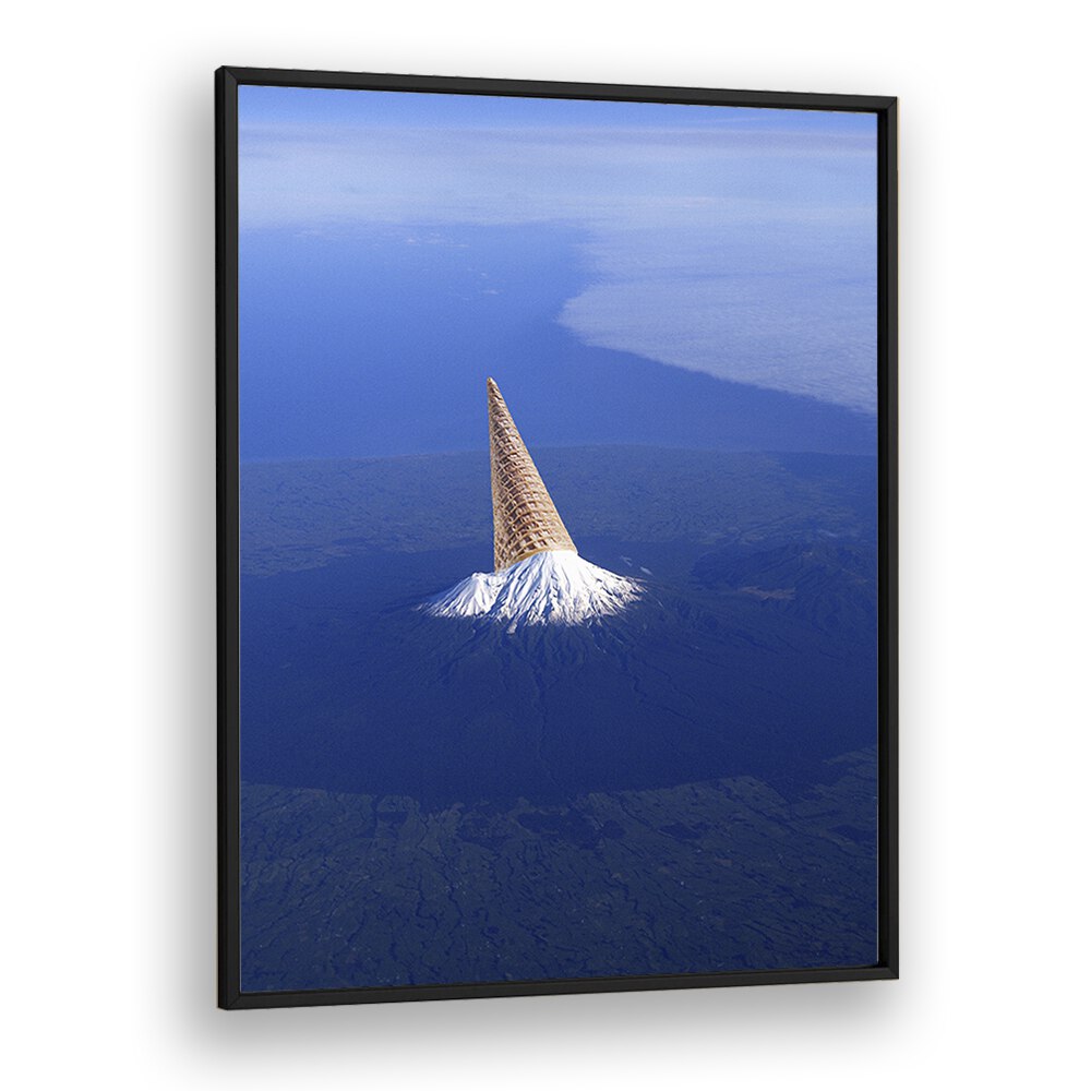 The 3 Sec Rule Surreal art Artwork in Black Plain Frame
