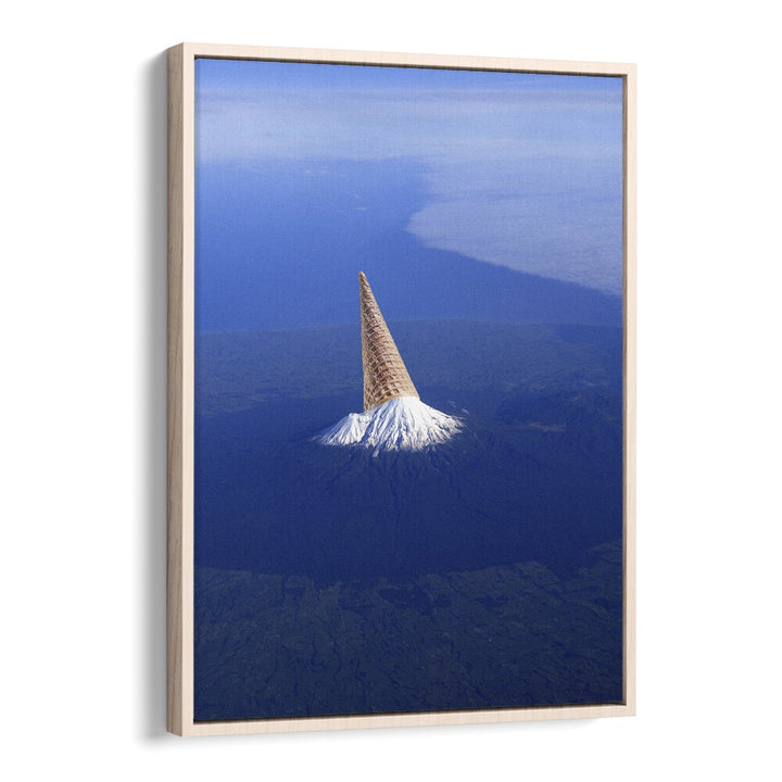 The 3 Sec Rule Surreal Art Artwork in Oak Wood Floater Frame
