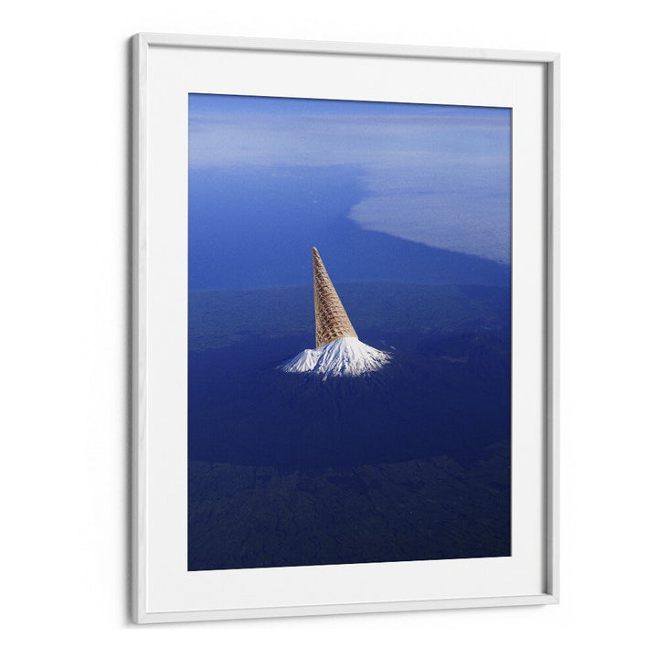 The 3 Sec Rule Surreal Art Artwork in White Frame With Mount