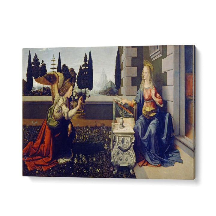 The Annucation Circa-1472 Leonardo Da Vinci art painting Artwork in Gallery Wrap