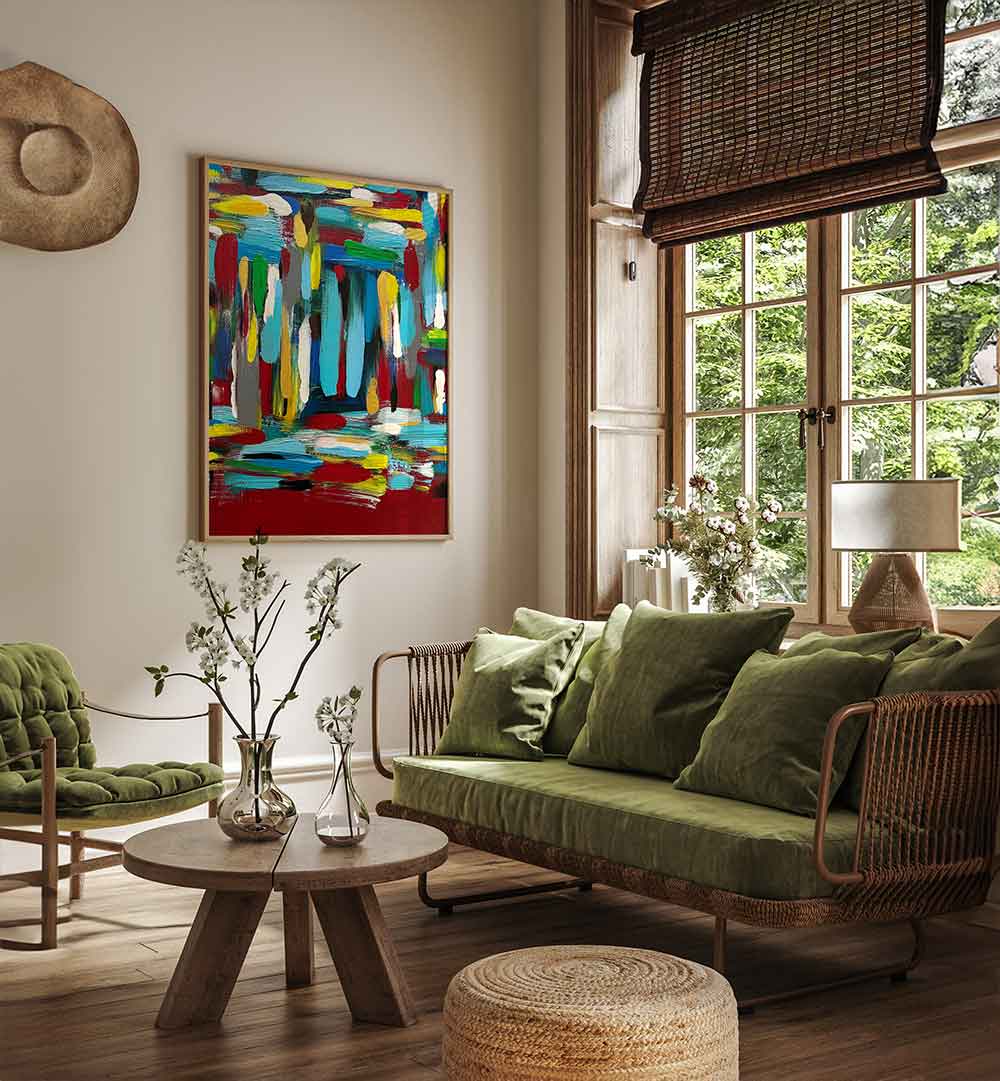 THE BATTLE OF THE PHEASANTS , ABSTRACT PAINTINGS