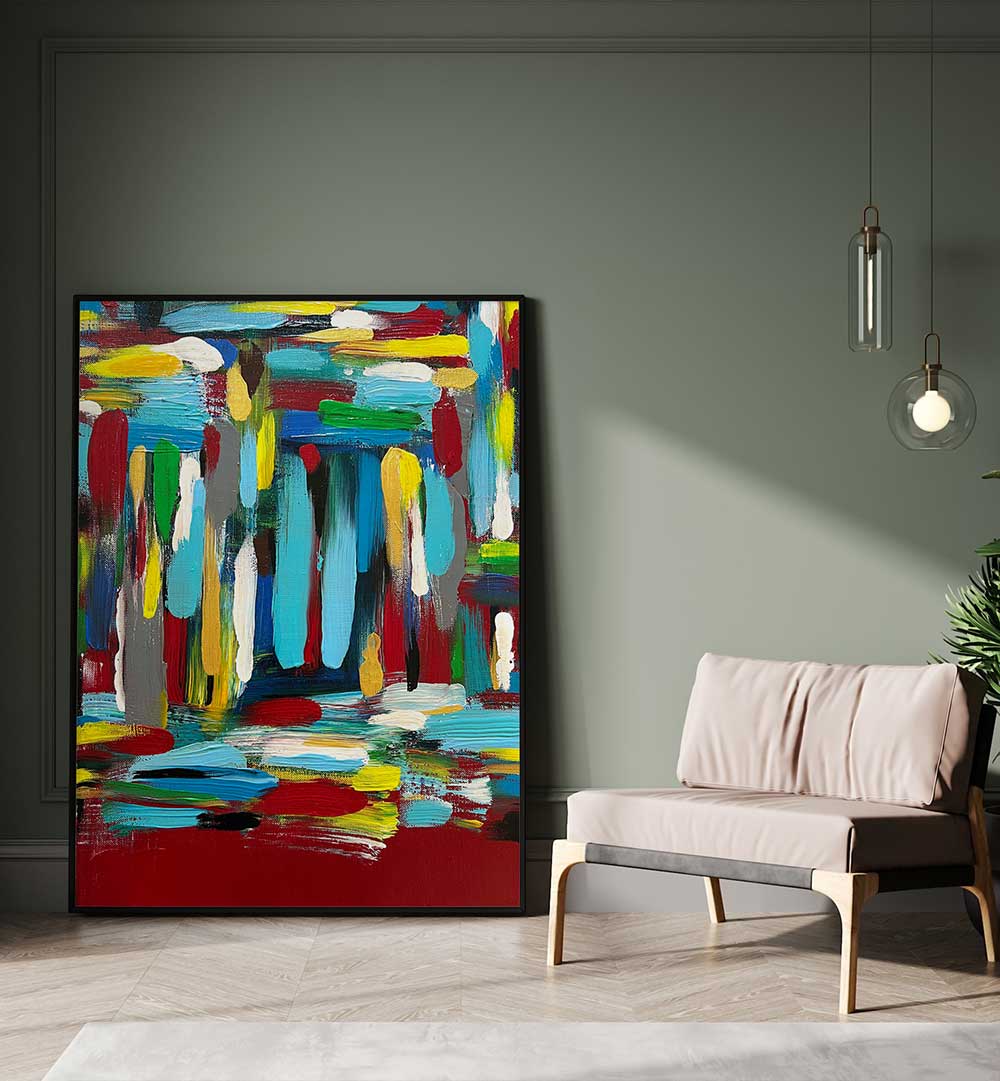 THE BATTLE OF THE PHEASANTS , ABSTRACT PAINTINGS