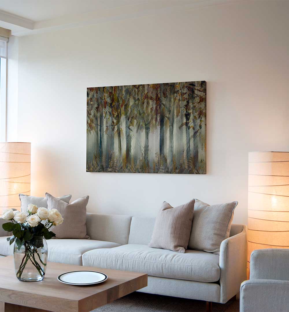 THE DARK FOREST , FLORAL FLOWER PAINTINGS