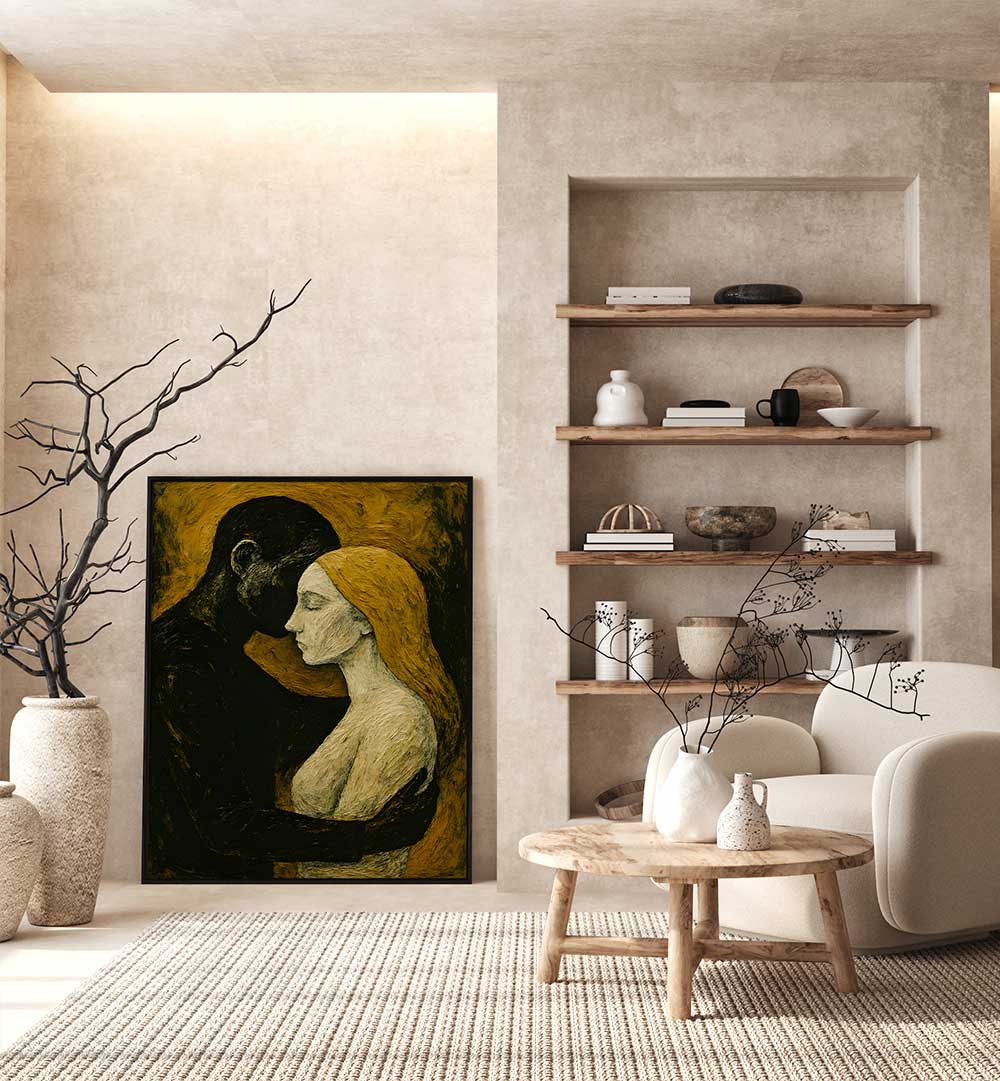 THE EMBRACE OF SHADOWS , EXPRESSIONISM PAINTINGS