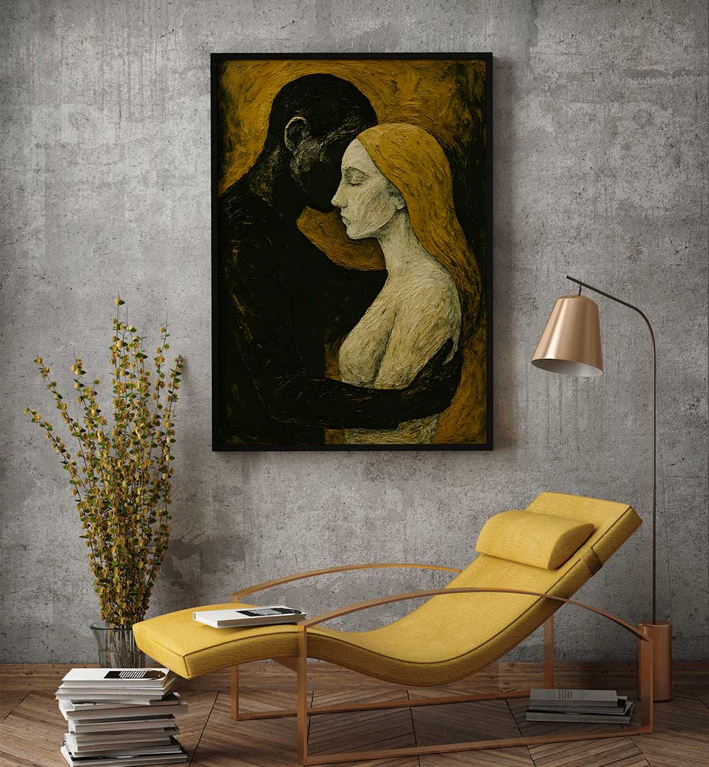 THE EMBRACE OF SHADOWS , EXPRESSIONISM PAINTINGS