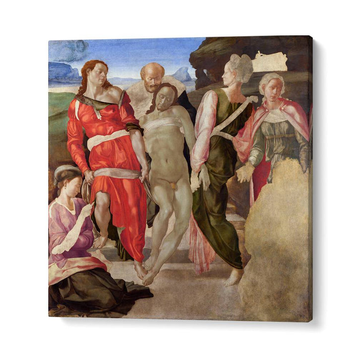 The Entombment (1500) Michelangelo Buonarroti art painting Artwork in Gallery Wrap