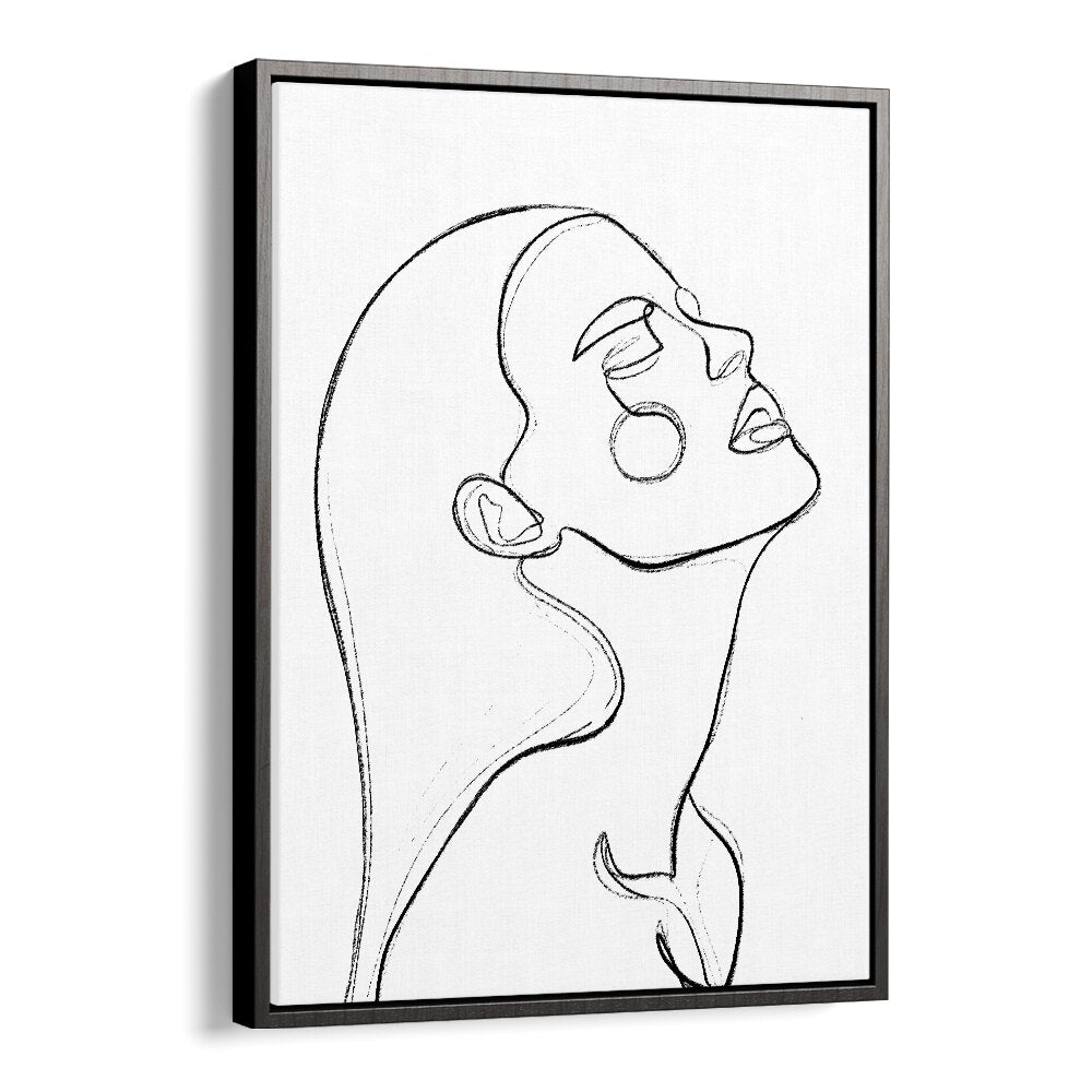 The Heat Line Art Artwork in Black Floater Frame