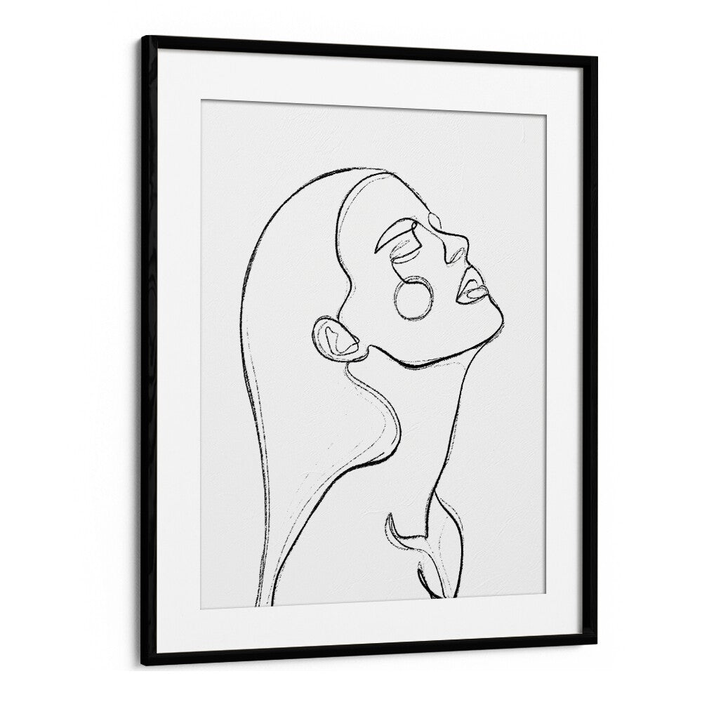 The Heat Line Art Artwork in Black Frame With Mount