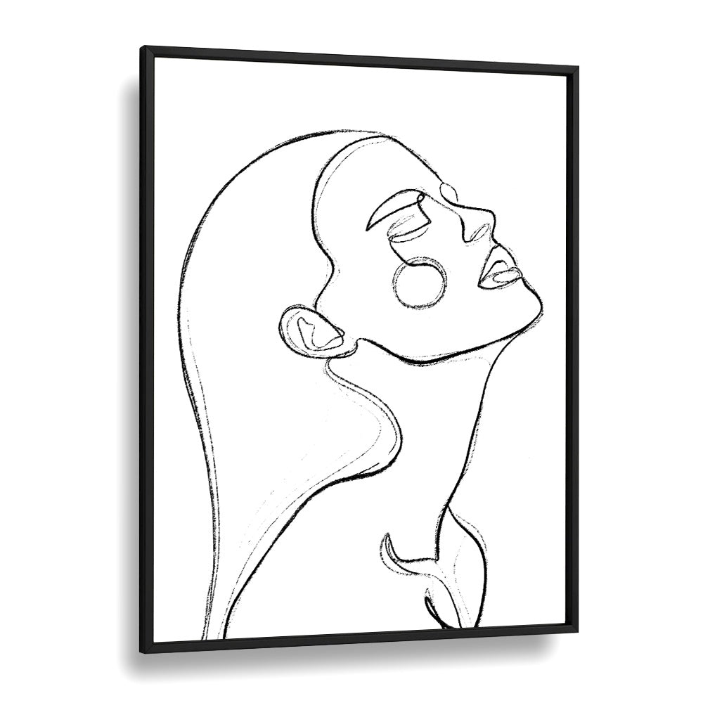 The Heat Line Art Artwork in Black Plain Frame