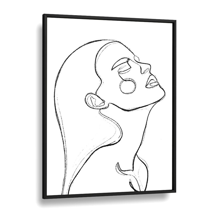 The Heat Line Art Artwork in Black Plain Frame