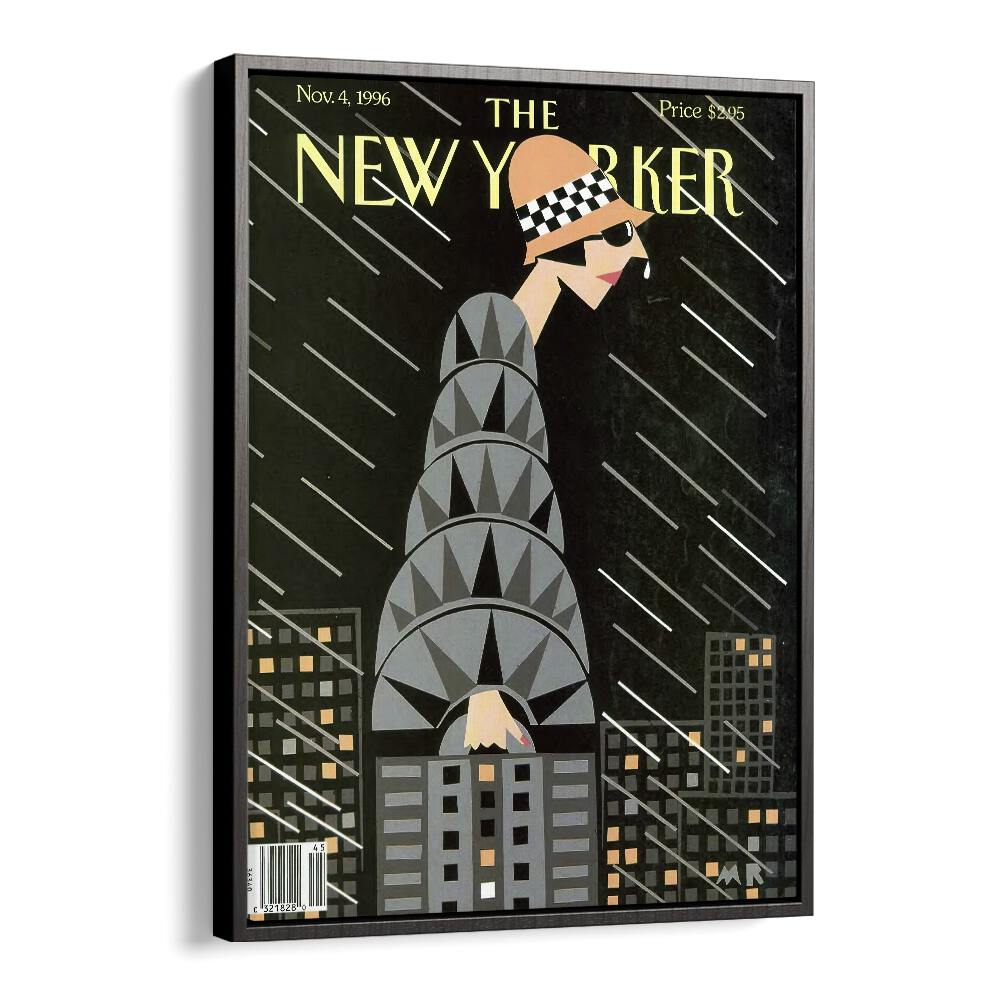 The Height Of Fashion By Michael Roberts - New Yorker Magazine  Nov 4 1996 Artwork  in Black Floater Frame