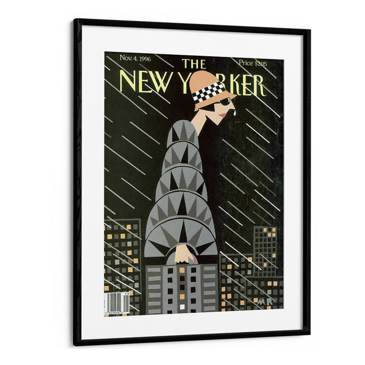 The Height Of Fashion By Michael Roberts - New Yorker Magazine  Nov 4 1996 Artwork in Black Frame With Mount