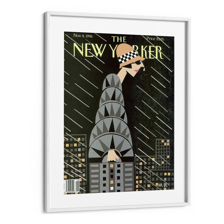 The Height Of Fashion By Michael Roberts - New Yorker Magazine  Nov 4 1996 Artwork  in White frame With Mount