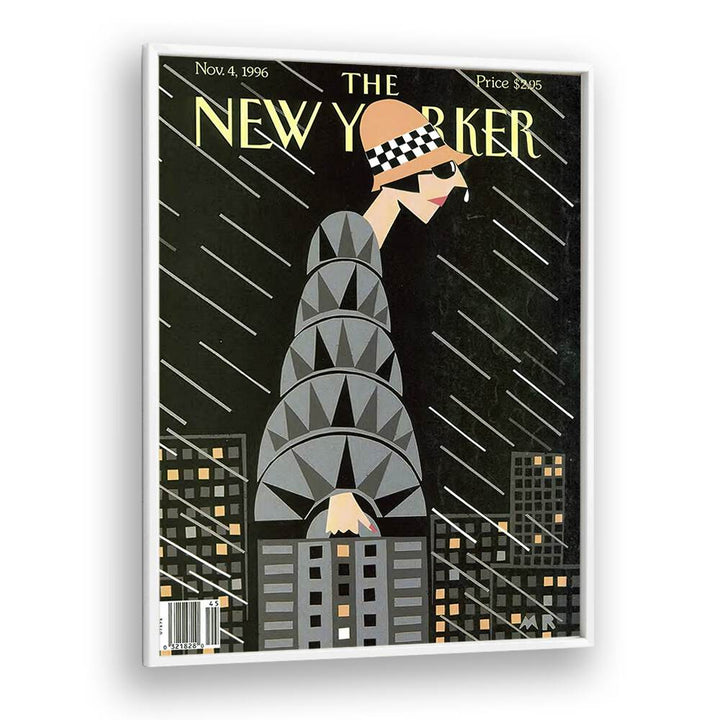 The Height Of Fashion By Michael Roberts - New Yorker Magazine  Nov 4 1996 Artwork in White Plain Frame