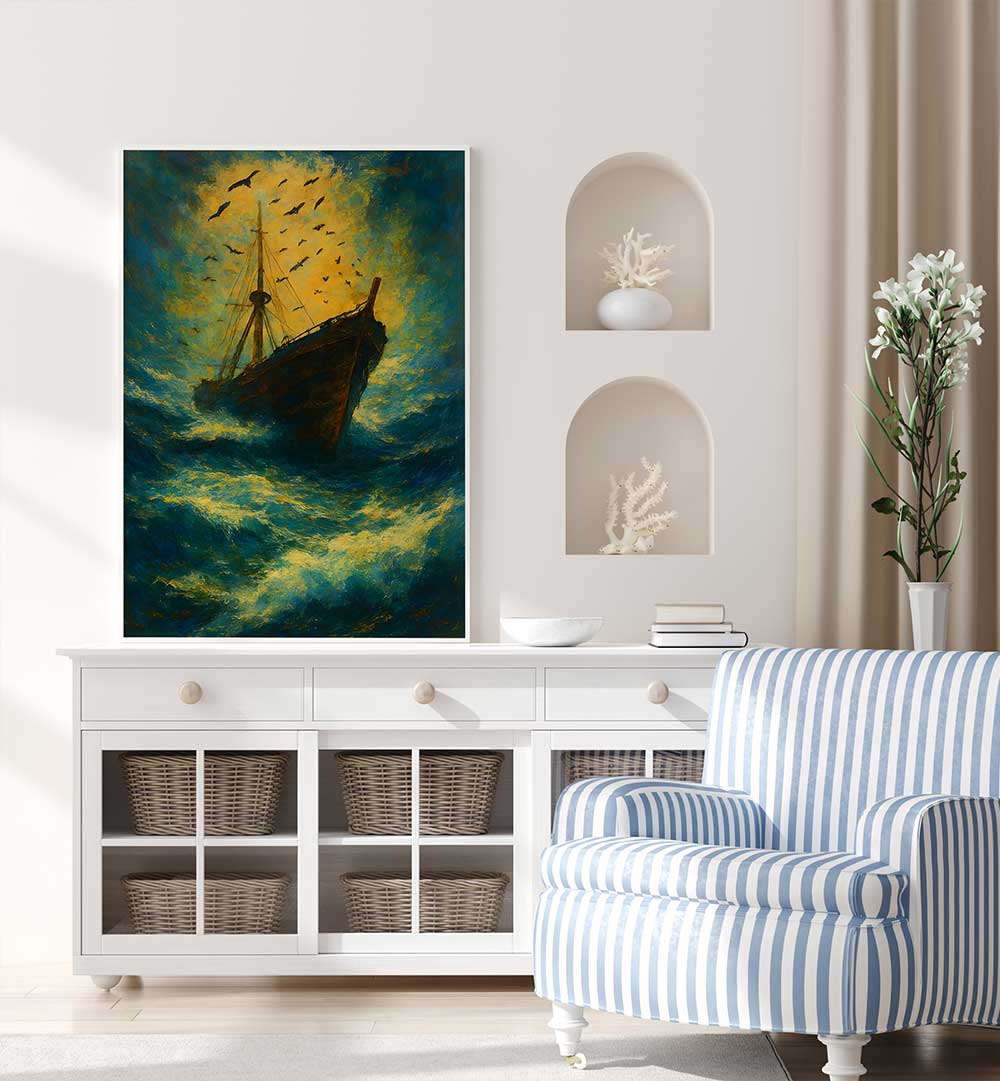 THE LAST DESCENT , EXPRESSIONISM PAINTINGS