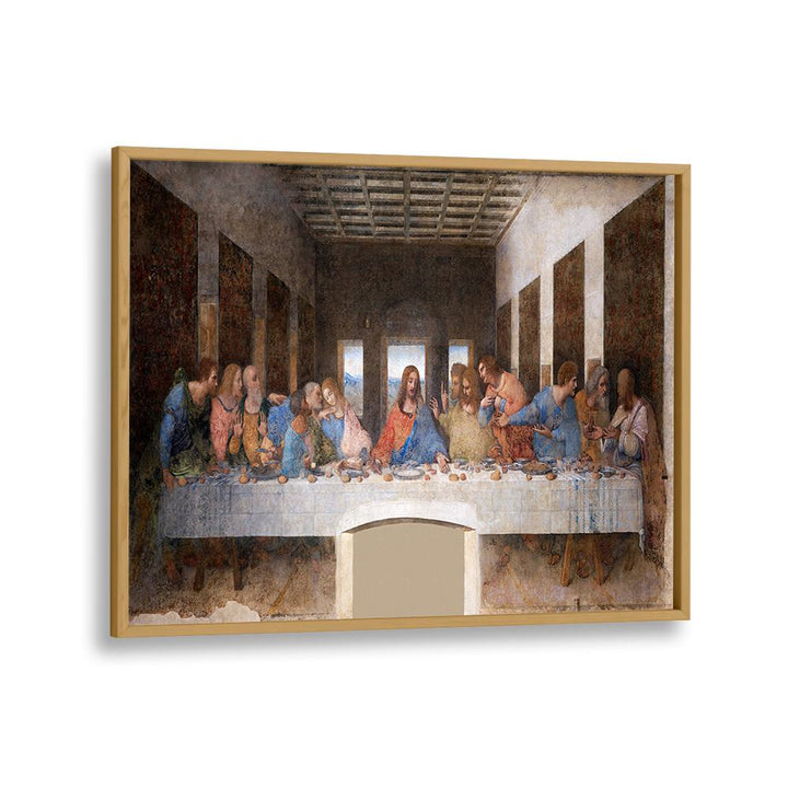 The Last Supper(1495-1498)Leonardo Da Vinci art painting Artwork in Oak Wood Plain Frame