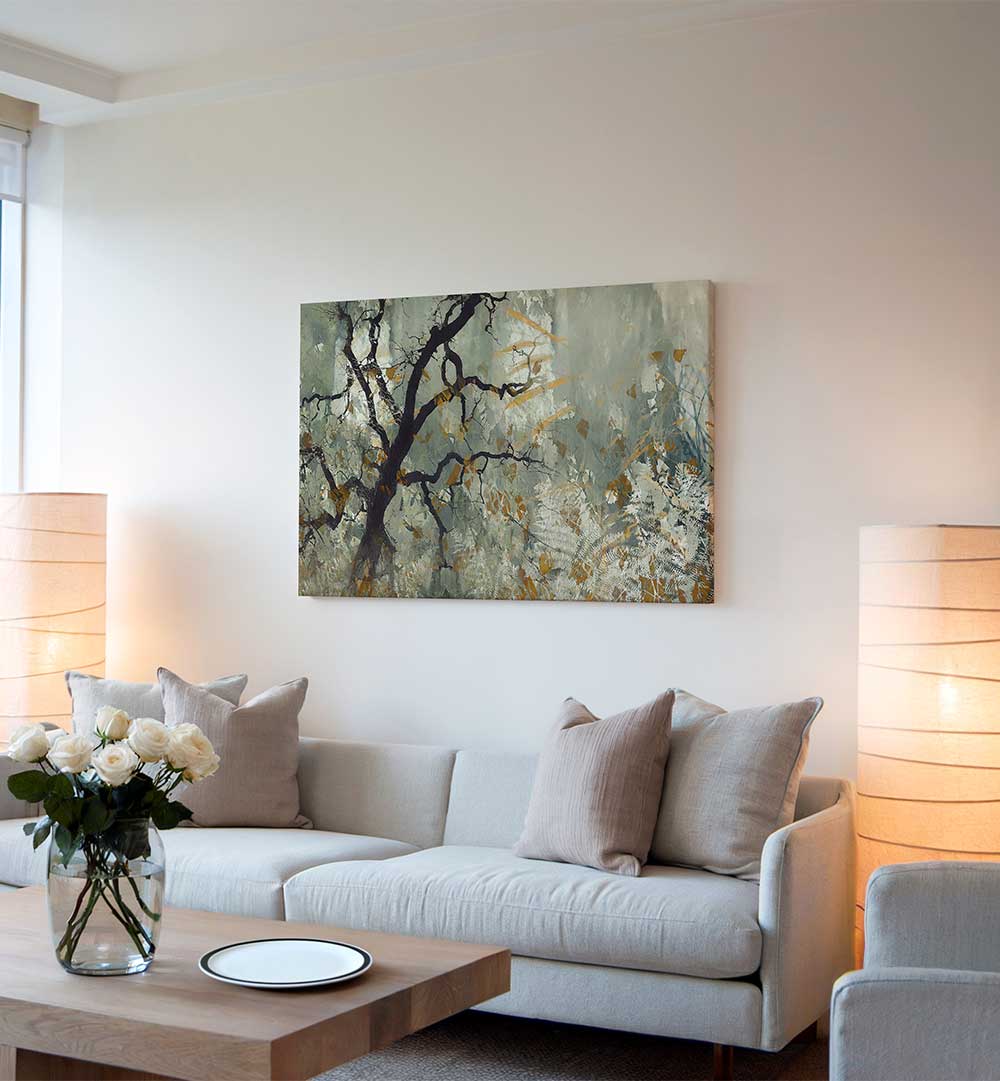 THE OLD TREE , FLORAL FLOWER PAINTINGS