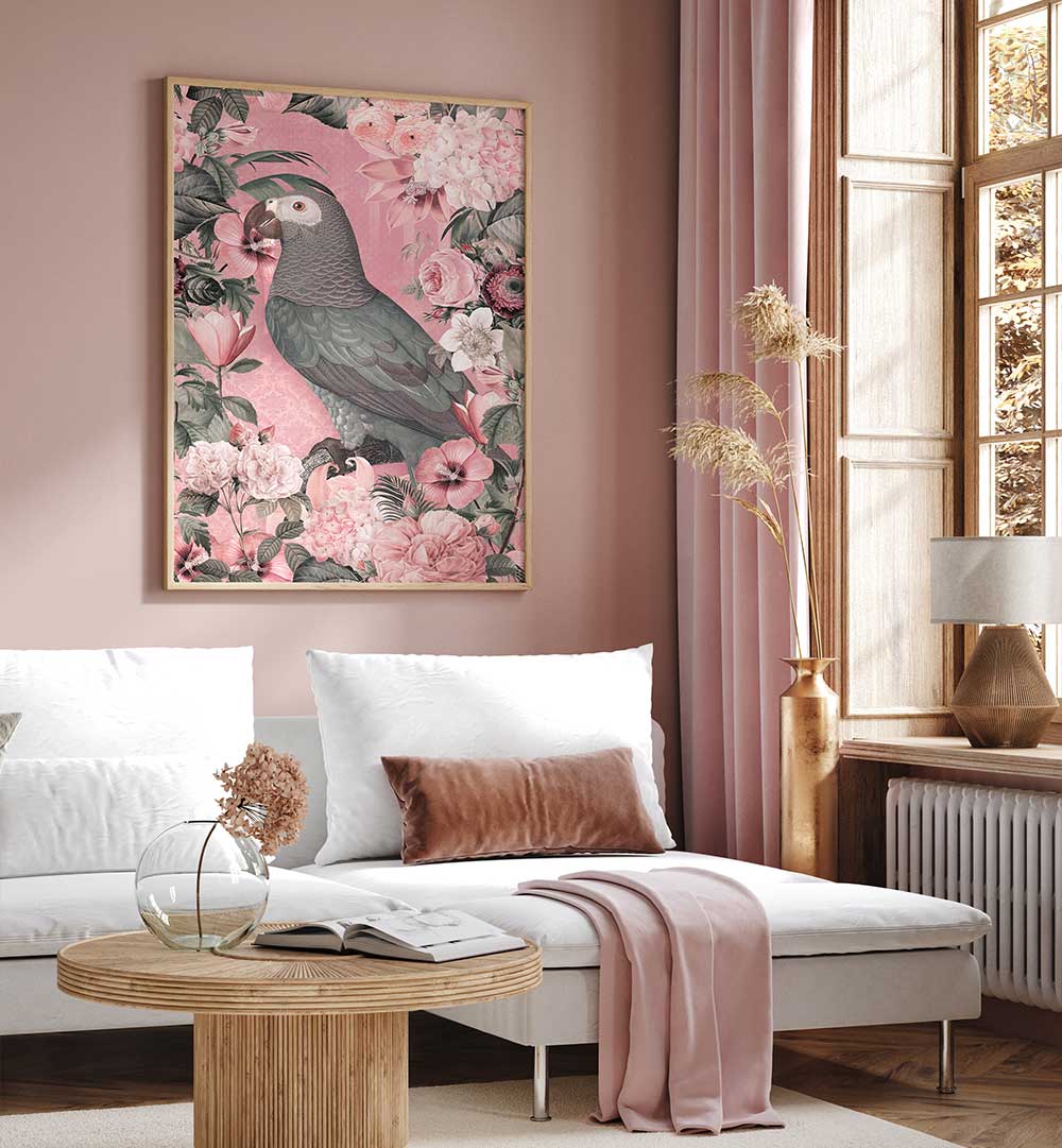 THE PARROTS PARADISE GARDEN I , ANIMAL PAINTINGS