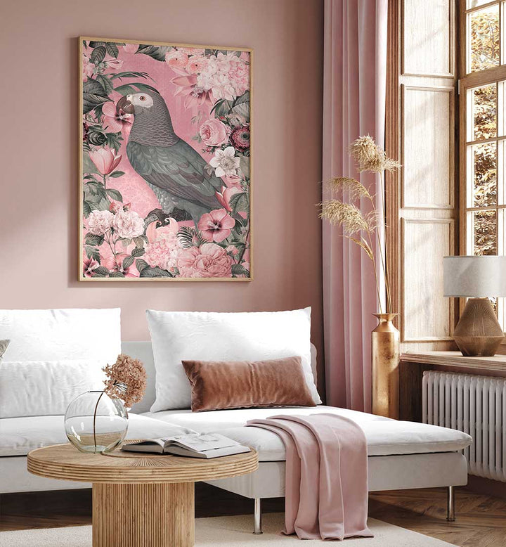 THE PARROTS PARADISE GARDEN I , ANIMAL PAINTINGS