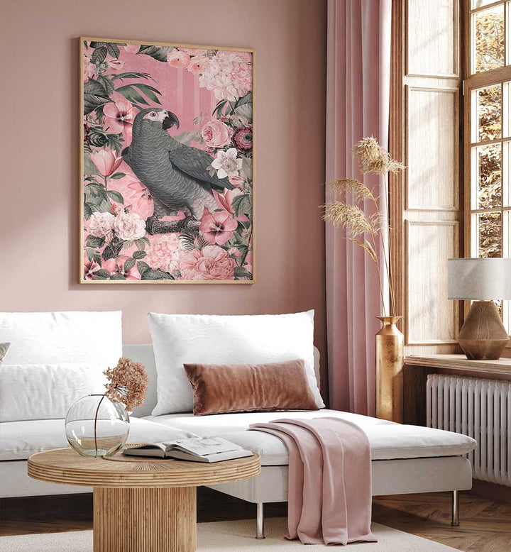 THE PARROTS PARADISE GARDEN II , ANIMAL PAINTINGS