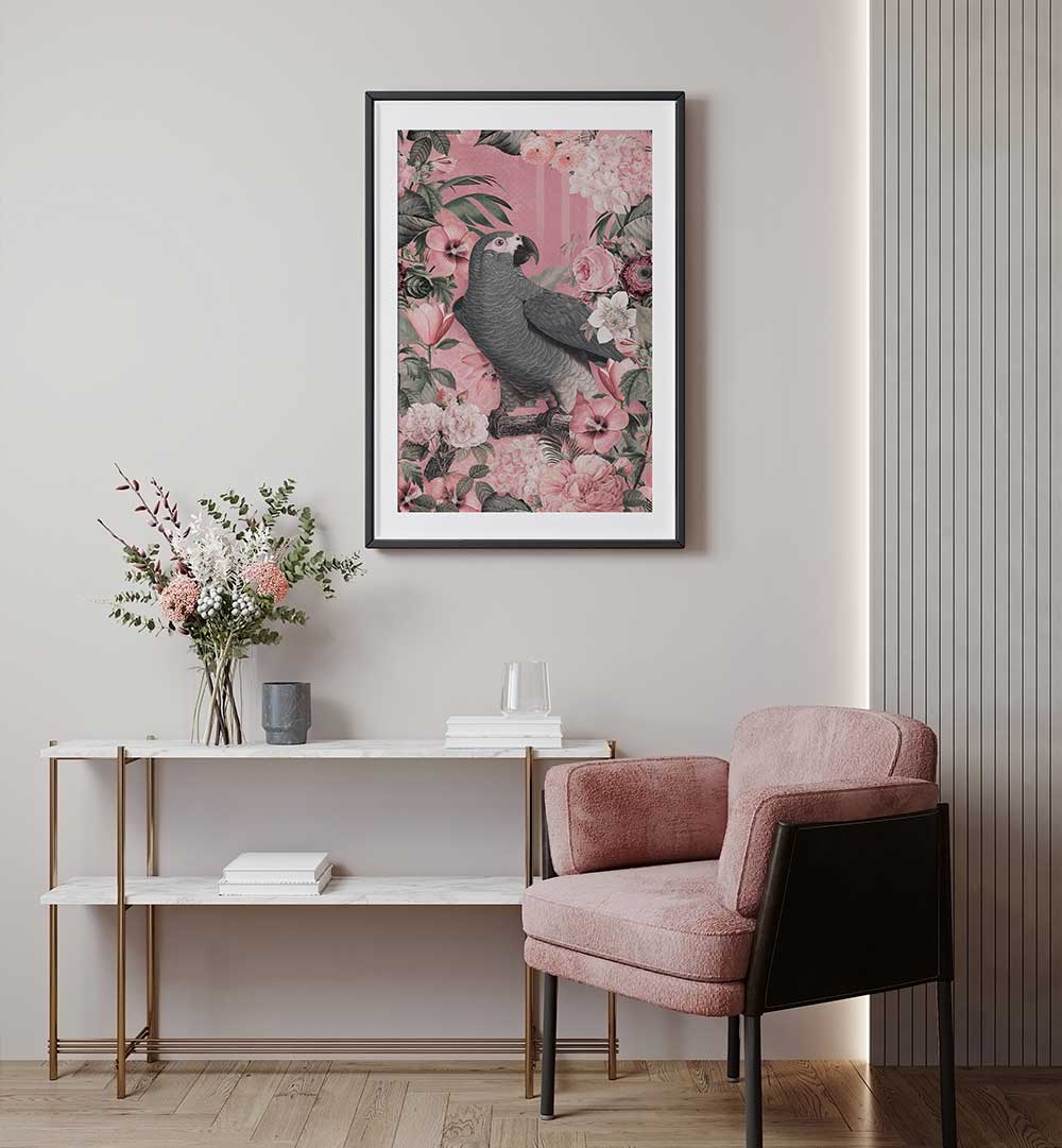 THE PARROTS PARADISE GARDEN II , ANIMAL PAINTINGS