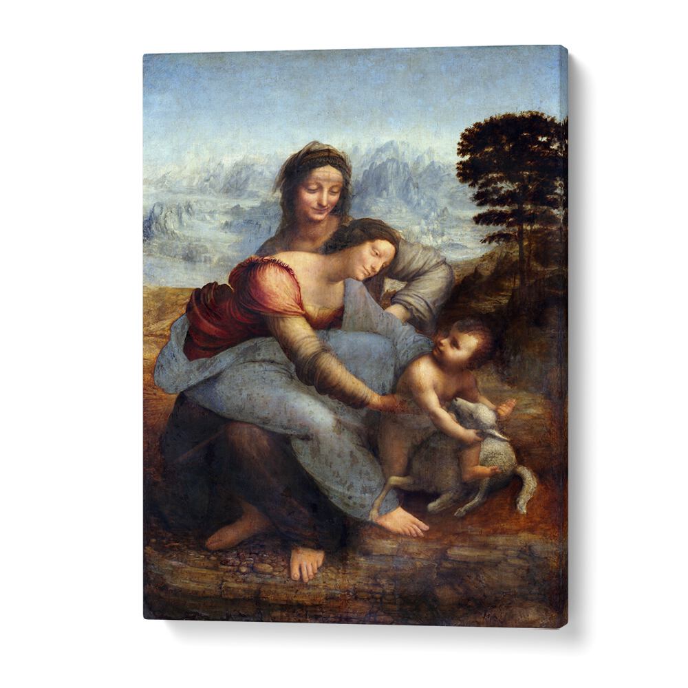 The Virgin And The Childern With The Saint Leonardo Da Vinci art painting Artwork in Gallery Wrap