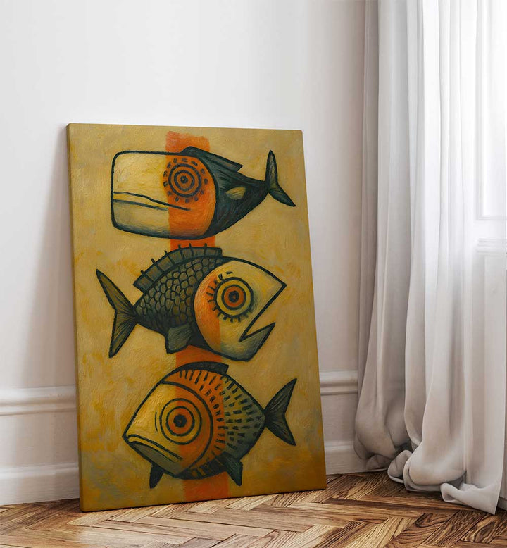 THE WATCHFUL CATCH , EXPRESSIONISM PAINTINGS