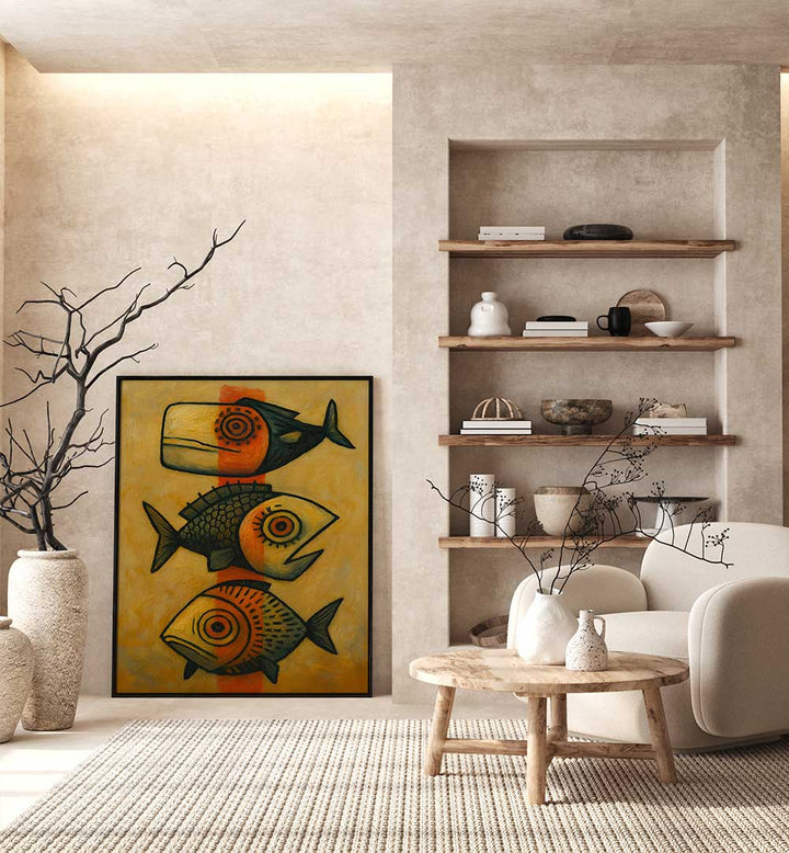 THE WATCHFUL CATCH , EXPRESSIONISM PAINTINGS