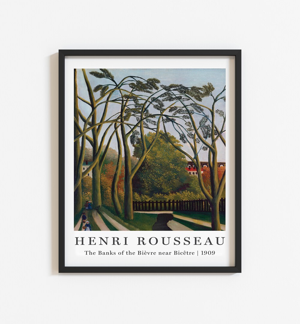 THE BANK OF THE BIEVRE  (1909) II , VINTAGE PAINTINGS