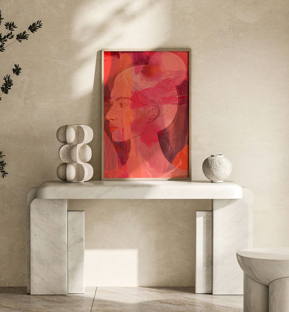 Elegant artwork featuring THE FEMININE COSMIC SPIRIT I , PORTRAITS, enhancing your space with divine energy.