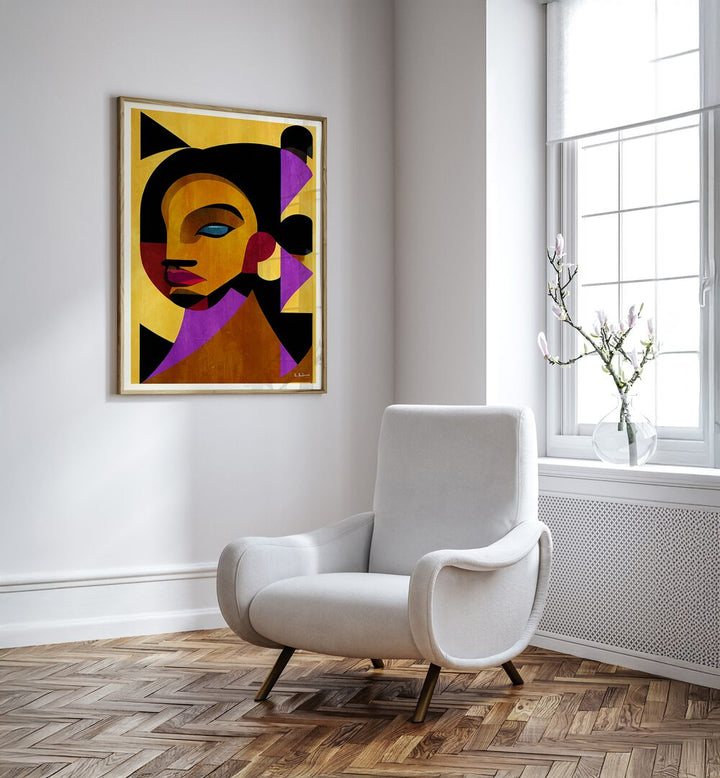Stylish portrait from THE GIRL FROM IPANEMA, PORTRAITS collection, showcasing vibrant figurative art elegance.