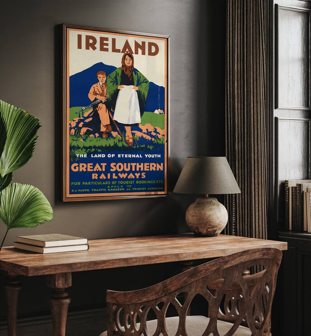 THE GREAT SOUTHERN RAILWAYS - IRELAND , TRAVEL POSTERS