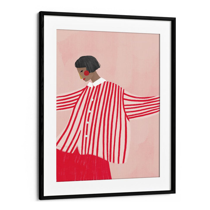 THE WOMAN WITH RED STRIPES