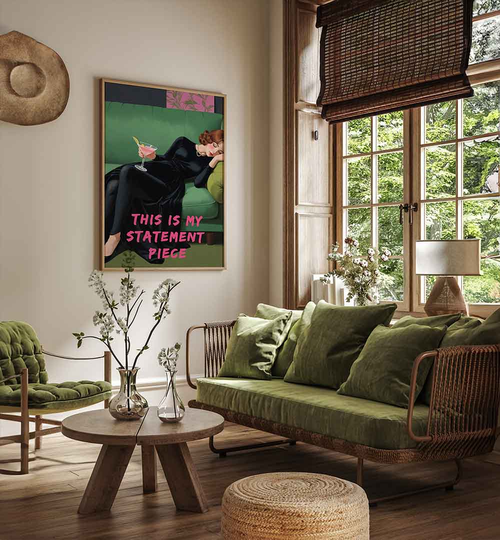 THIS IS MY STATEMENT PIECE , ALTERED ART PRINTS